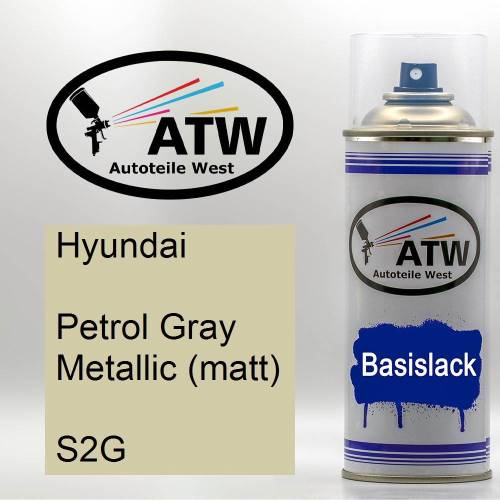 Hyundai, Petrol Gray Metallic (matt), S2G: 400ml Sprühdose, von ATW Autoteile West.